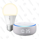 Echo Dot with Clock Bundle with Sengled Wi-Fi Smart Bulb | $50 | Amazon